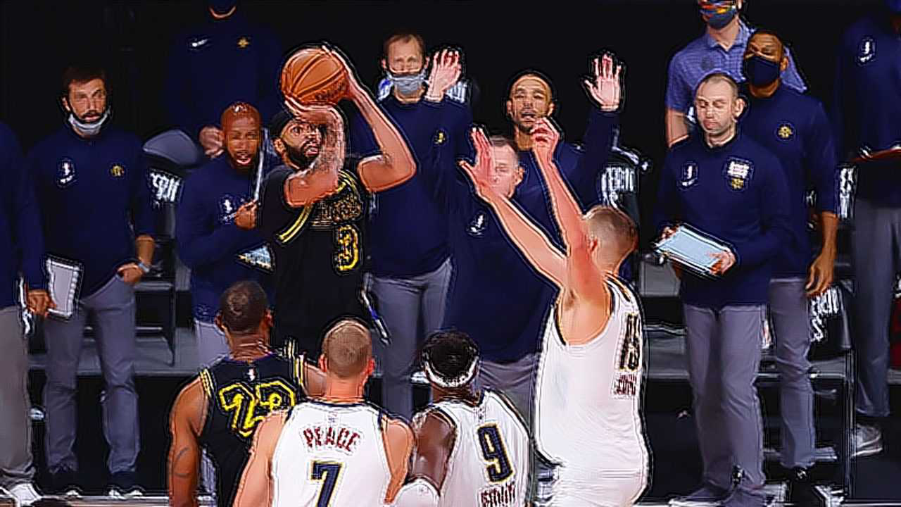 浙江队完胜掘金，浓眉哥带队取胜